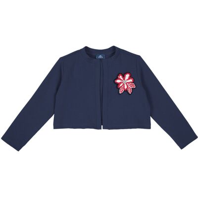 Sweter dziewczęcy Chicco kardigan granatowy-116 Sweter dziewczęcy Chicco kardigan granatowy-116