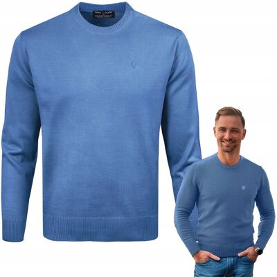Inny producent Sweter M.Basic w kolorze niebieskim kaszmirowym rozmiar L Inny producent Sweter M.Basic w kolorze niebieskim kaszmirowym rozmiar L
