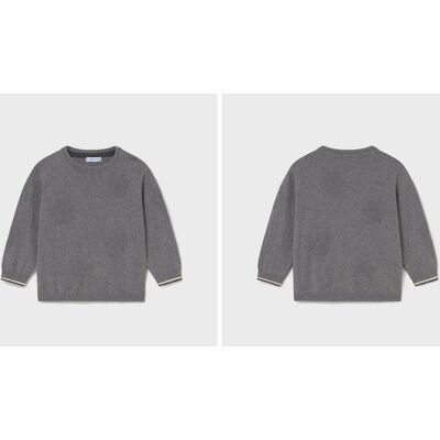 Sweter niemowlęcy chłopięcy Mayoral r.92 bawełniany z motywem psich łapek Sweter niemowlęcy chłopięcy Mayoral r.92 bawełniany z motywem psich łapek