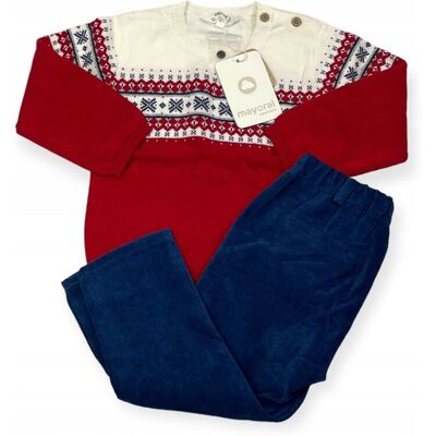 Sweter Spodnie Komplet Dla Chłopca Mayoral 4-6 M Sweter Spodnie Komplet Dla Chłopca Mayoral 4-6 M