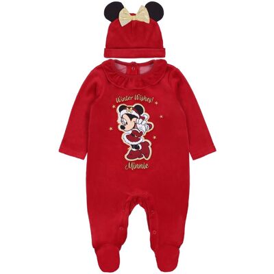sarcia.eu Świąteczny, czerwony komplet niemowlęcy pajacyk + czapka Myszka Minnie, certyfikat OEKO-TEX 3-6 m 68 cm sarcia.eu Świąteczny, czerwony komplet niemowlęcy pajacyk + czapka Myszka Minnie, certyfikat OEKO-TEX 3-6 m 68 cm