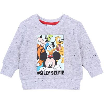 sarcia.eu Szara bluza Myszka Mickey DISNEY BABY 3-6 m 68 cm sarcia.eu Szara bluza Myszka Mickey DISNEY BABY 3-6 m 68 cm