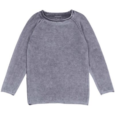sarcia.eu Szary dekatyzowany sweter 7-8 lat 128 cm sarcia.eu Szary dekatyzowany sweter 7-8 lat 128 cm