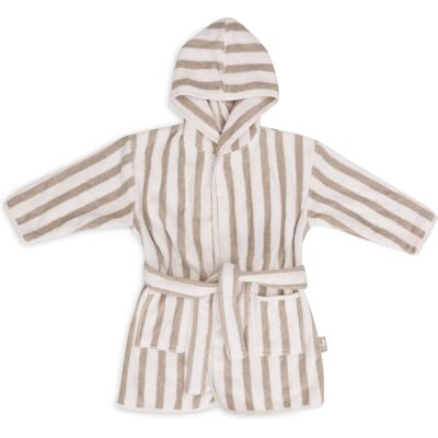 Jollein - Stripe Terry Olive Green - 3-4 lata - Szlafrok Jollein - Stripe Terry Olive Green - 3-4 lata - Szlafrok