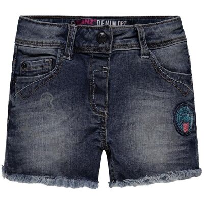 Szorty jeansowe z poszarpanym dołem granatowe Kanz r.92 Szorty jeansowe z poszarpanym dołem granatowe Kanz r.92