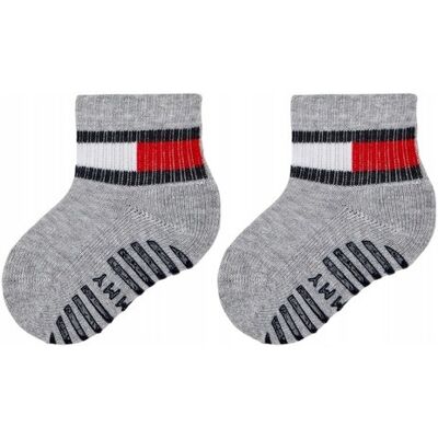 Tommy Hilfiger SKARPETY SKARPETKI DZIECIĘCE 2 PARY SZARE r.15-18 Tommy Hilfiger SKARPETY SKARPETKI DZIECIĘCE 2 PARY SZARE r.15-18