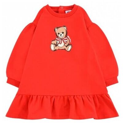 Vestito Bambina Moschino Mdv0cw_rosso Vestito Bambina Moschino Mdv0cw_rosso