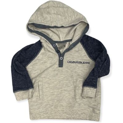 Wciągana bluza dla chłopca kaptur CALVIN KLEIN 2 l Wciągana bluza dla chłopca kaptur CALVIN KLEIN 2 l