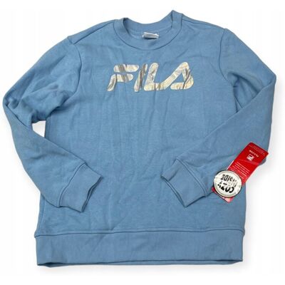 Wciągana Bluza Dziewczęca Niebieska Fila S 7/8 Lat Wciągana Bluza Dziewczęca Niebieska Fila S 7/8 Lat