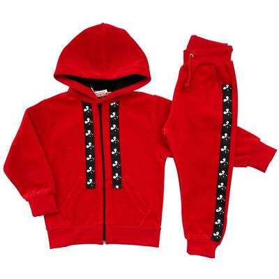 Welur Dla Dziewczynki Dres Welurowy 86 Czerwony Z Lampasem Revaj Welur Dla Dziewczynki Dres Welurowy 86 Czerwony Z Lampasem Revaj