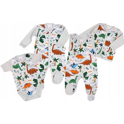 WYPRAWKA BODY KRÓTKIE pajac śpioch kaftan DINOZAURY 56 KLEKLE WYPRAWKA BODY KRÓTKIE pajac śpioch kaftan DINOZAURY 56 KLEKLE