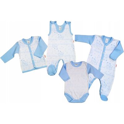 WYPRAWKA BODY pajac ŚPIOCH kaftan Misie N 56KLEKLE WYPRAWKA BODY pajac ŚPIOCH kaftan Misie N 56KLEKLE
