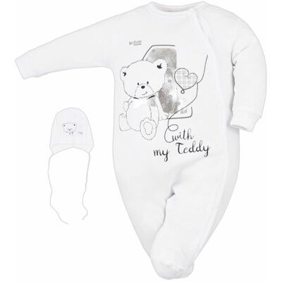 Zestaw dla niemowlaka Pajac + Czapka Teddy, Koala Baby 68 Zestaw dla niemowlaka Pajac + Czapka Teddy, Koala Baby 68
