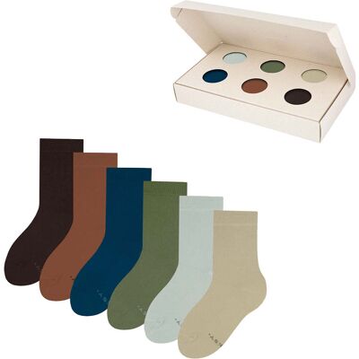 ZOOKSY zestaw klasycznych skarpetek dla dzieci r.24-29 6 par, długie dziecięce skarpetki - EARTH BOX ZOOKSY zestaw klasycznych skarpetek dla dzieci r.24-29 6 par, długie dziecięce skarpetki - EARTH BOX