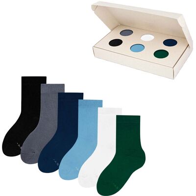 ZOOKSY zestaw klasycznych skarpetek dla dzieci r.30-35 1 para, długie gładkie skarpetki dziecięce - CASUAL BOX ZOOKSY zestaw klasycznych skarpetek dla dzieci r.30-35 1 para, długie gładkie skarpetki dziecięce - CASUAL BOX