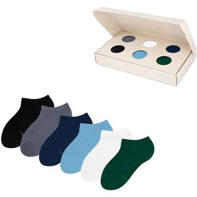 ZOOKSY zestaw klasycznych skarpetek stopek dla dzieci r.24-29 6 par, krótkie skarpetki dziecięce - CASUAL BOX ZOOKSY zestaw klasycznych skarpetek stopek dla dzieci r.24-29 6 par, krótkie skarpetki dziecięce - CASUAL BOX