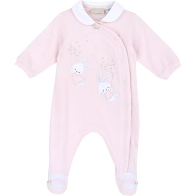 Chicco Piżama Niemowlęca Bawełniana Z Nóżkami 3m Różowa Dla Dziewczynki Chicco Piżama Niemowlęca Bawełniana Z Nóżkami 3m Różowa Dla Dziewczynki