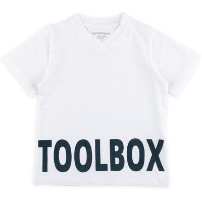 Chłopięcy T-Shirt Tool Box Biały Bellybutton R.80 Chłopięcy T-Shirt Tool Box Biały Bellybutton R.80
