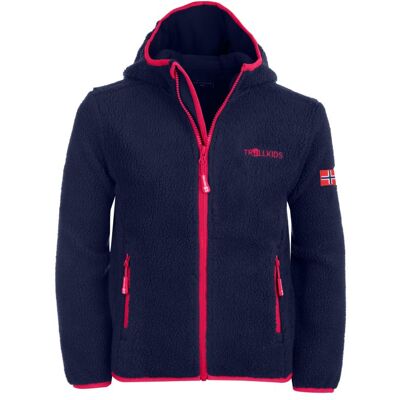 Kurtka Polarowa Dziewczęca Trollkids Girls Mandal Jacket Z Kapturem Dla Dziewczynki Granatowa (358-114) 164 Kurtka Polarowa Dziewczęca Trollkids Girls Mandal Jacket Z Kapturem Dla Dziewczynki Granatowa (358-114) 164