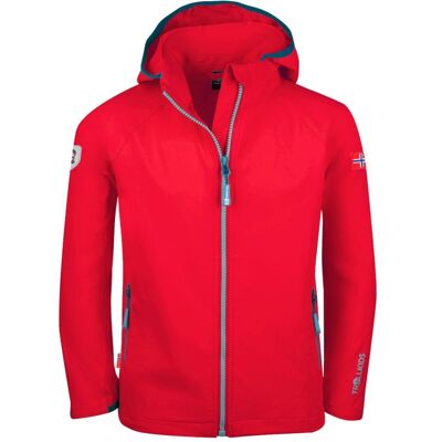 Kurtka Softshellowa Z Kapturem Dla Dziewczynki/chłopca Trollkids Kids Kvalvika Jacket Czerwona (328-414) 110 Kurtka Softshellowa Z Kapturem Dla Dziewczynki/chłopca Trollkids Kids Kvalvika Jacket Czerwona (328-414) 110