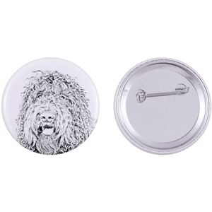 Barbet, Francuski pies dowodny - przypinka z twoim psem, dodaj własne foto, marka Art-Dog Barbet, Francuski pies dowodny - przypinka z twoim psem, dodaj własne foto, marka Art-Dog