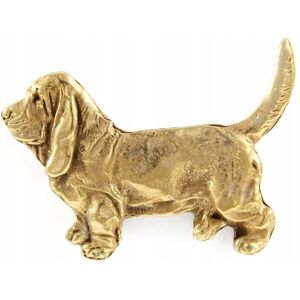 ART Basset Baset pozłacany pin broszka ART Basset Baset pozłacany pin broszka