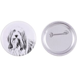 Bearded Collie, Highland Collie - przypinka z twoim psem, dodaj własne foto, marka Art-Dog Bearded Collie, Highland Collie - przypinka z twoim psem, dodaj własne foto, marka Art-Dog