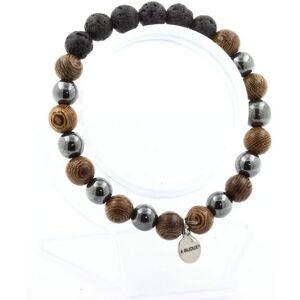 Inny producent Bransoletka - A Bijoux - Perły Wulkaniczne Hematyt Drewno - 8 Mm - Długość 19-20 Cm - Unisex Inny producent Bransoletka - A Bijoux - Perły Wulkaniczne Hematyt Drewno - 8 Mm - Długość 19-20 Cm - Unisex