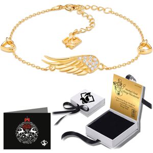 FoxyJewellery Bransoletka Damska Złota 585 Celebrytka Grawer Skrzydło Prezent Dla Niej FoxyJewellery Bransoletka Damska Złota 585 Celebrytka Grawer Skrzydło Prezent Dla Niej