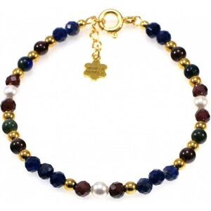 Inny producent Bransoletka Lapis Granat 925 Inny producent Bransoletka Lapis Granat 925