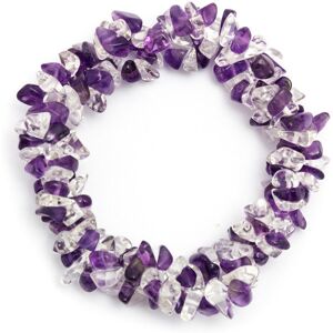 The Best Life Bransoletka mineralna AMETHYST and CLEAR QUARTZ (ametyst i czysty kwarc) The Best Life Bransoletka mineralna AMETHYST and CLEAR QUARTZ (ametyst i czysty kwarc)