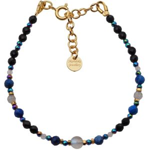 Skorulski Jewellery Bransoletka mix - Turmalin, Lapis Lazuli, Labradoryt, hematyt i srebro złocone Skorulski Jewellery Bransoletka mix - Turmalin, Lapis Lazuli, Labradoryt, hematyt i srebro złocone