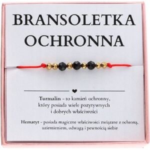 ARTWINGS Bransoletka OCHRONNA z czarnym turmalinem NA CZERWONYM SZNURKU hematyt ARTWINGS Bransoletka OCHRONNA z czarnym turmalinem NA CZERWONYM SZNURKU hematyt