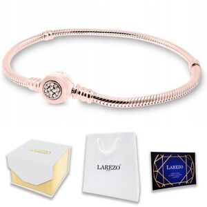 LAREZO Bransoletka Pozłacana 20cm Modułowa Cyrkonie Charms Zawieszka SREBRO 925 LAREZO Bransoletka Pozłacana 20cm Modułowa Cyrkonie Charms Zawieszka SREBRO 925