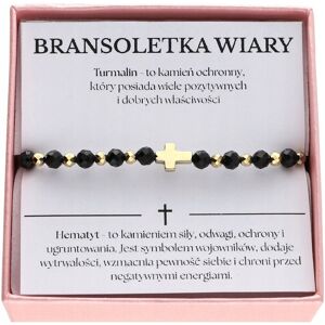 ARTWINGS Bransoletka różaniec z turmalinem i hematytem BRANSOLETKA WIARY Z INTENCJĄ ARTWINGS Bransoletka różaniec z turmalinem i hematytem BRANSOLETKA WIARY Z INTENCJĄ