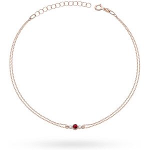 Inny producent Bransoletka Rubin 0,15ct różowe złoto pr. 585 Inny producent Bransoletka Rubin 0,15ct różowe złoto pr. 585
