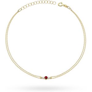Inny producent Bransoletka Rubin 0,15ct żółte złoto pr. 585 Inny producent Bransoletka Rubin 0,15ct żółte złoto pr. 585