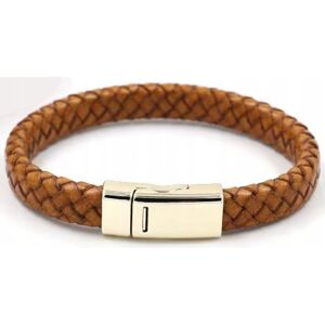 Inny producent Bransoletka Skórzana Ciemny Brąz Pleciona Mocne Zapięcie Magnes Stalowe Inny producent Bransoletka Skórzana Ciemny Brąz Pleciona Mocne Zapięcie Magnes Stalowe