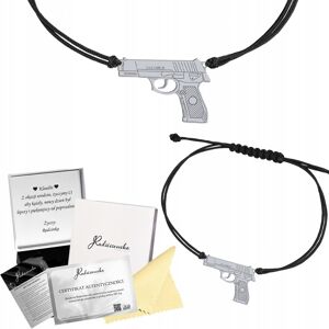 Radziszewska Bransoletka Srebrna Pistolet Sznurek 925 Prezent Kobieta GRAWER GRATIS Radziszewska Bransoletka Srebrna Pistolet Sznurek 925 Prezent Kobieta GRAWER GRATIS