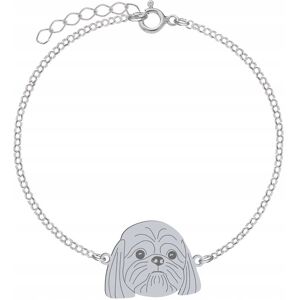 Radziszewska Bransoletka Srebrna z psem Shih Tzu SREBRO 925 Prezent Łańcuszek GRAWER Radziszewska Bransoletka Srebrna z psem Shih Tzu SREBRO 925 Prezent Łańcuszek GRAWER
