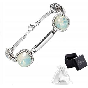 ulex premium Bransoletka srebro 925 Elegancka Damska Bransoleta Kryształ White Opal ulex premium Bransoletka srebro 925 Elegancka Damska Bransoleta Kryształ White Opal