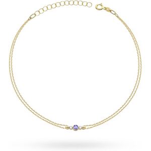 Inny producent Bransoletka Tanzanit 0,15ct żółte złoto pr. 585 Inny producent Bransoletka Tanzanit 0,15ct żółte złoto pr. 585
