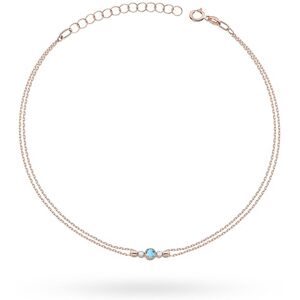 Inny producent Bransoletka Topaz 0,15ct różowe złoto pr. 585 Inny producent Bransoletka Topaz 0,15ct różowe złoto pr. 585
