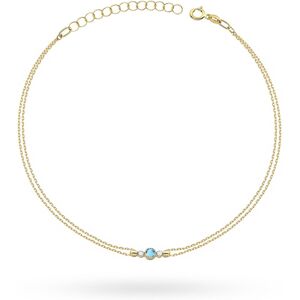 Inny producent Bransoletka Topaz 0,15ct żółte złoto pr. 585 Inny producent Bransoletka Topaz 0,15ct żółte złoto pr. 585