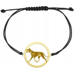Radziszewska Bransoletka Złota z Manchester Terrier 925 Sznurek Biżuteria Prezent GRAWER Radziszewska Bransoletka Złota z Manchester Terrier 925 Sznurek Biżuteria Prezent GRAWER