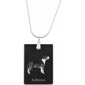 ART Bulterier, Bull Terrier - kryształowa zawieszka z psem, srebrny naszyjnik z ART Bulterier, Bull Terrier - kryształowa zawieszka z psem, srebrny naszyjnik z