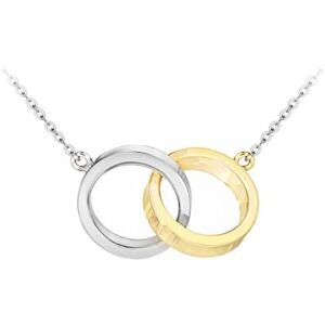 brak danych Carissima Gold 9ct 2Colour Gold Intertwined Ring Adjustable Pendant Necklet 46cm brak danych Carissima Gold 9ct 2Colour Gold Intertwined Ring Adjustable Pendant Necklet 46cm