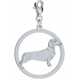 Radziszewska Charms Srebrny Jamnik Krótkowłosy 925 Biżuteria Kobieta Prezent DEDYKACJA Radziszewska Charms Srebrny Jamnik Krótkowłosy 925 Biżuteria Kobieta Prezent DEDYKACJA