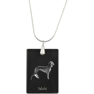 Chart perski, Saluki I - kryształowa zawieszka z psem, srebrny naszyjnik ze zdjęciem, personalizowany wisiorek marki Art-Dog Chart perski, Saluki I - kryształowa zawieszka z psem, srebrny naszyjnik ze zdjęciem, personalizowany wisiorek marki Art-Dog