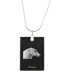 Chart rosyjski borzoj, Borzoi, Barzoi - kryształowa zawieszka z psem, srebrny naszyjnik ze zdjęciem, personalizowany wisiorek marki Art-Dog Chart rosyjski borzoj, Borzoi, Barzoi - kryształowa zawieszka z psem, srebrny naszyjnik ze zdjęciem, personalizowany wisiorek marki Art-Dog